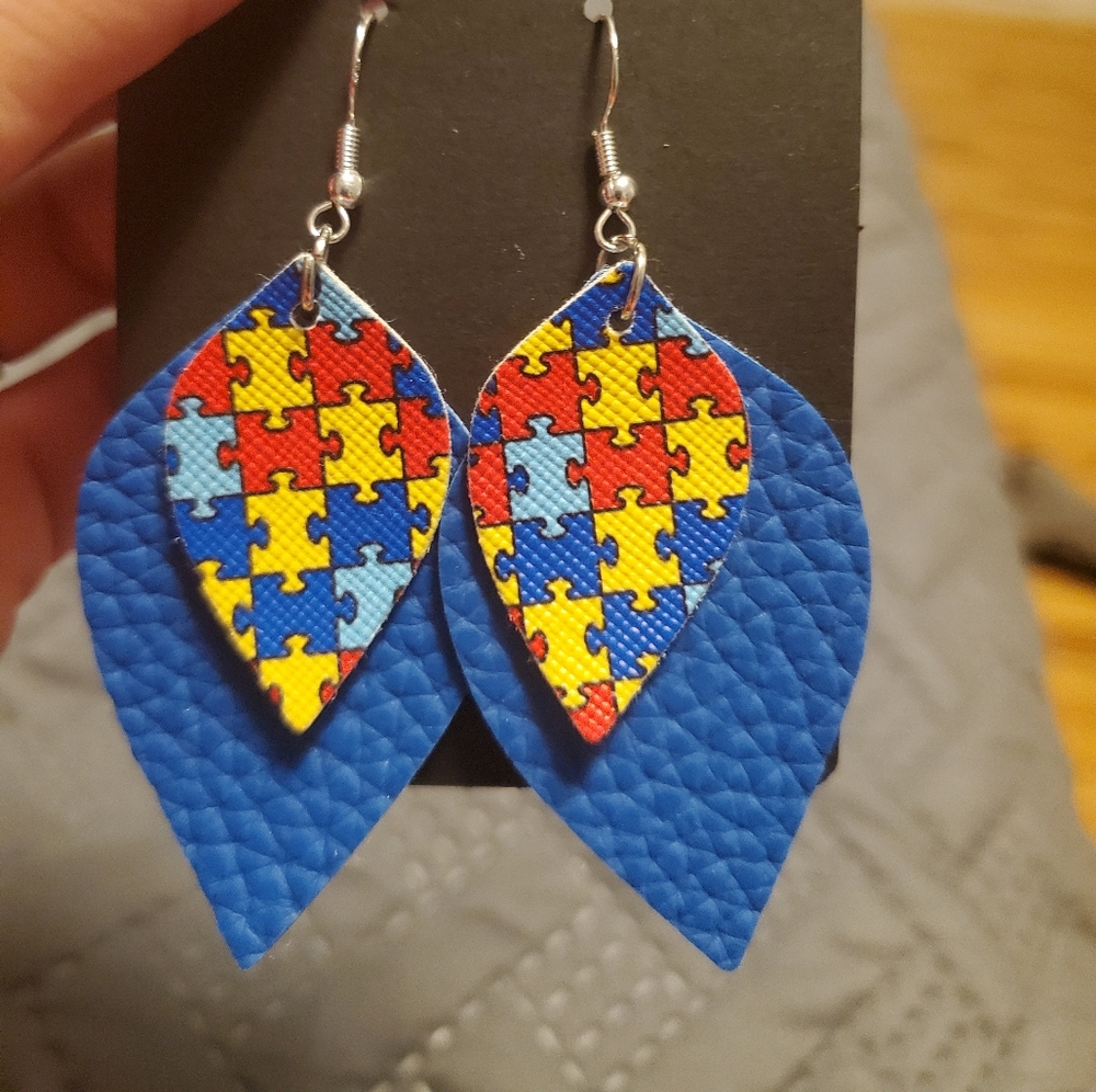 feather Autism puzzle print